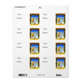 Stabiele Kerstmis Etiket (Full Sheet)