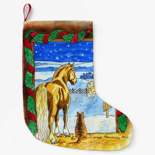 Stabiele Kerstmis Kleine Kerstsok (Voorkant)