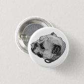 Stabiele Vriendelijke Blik Ronde Button 3,2 Cm (Voorkant /achterkant)