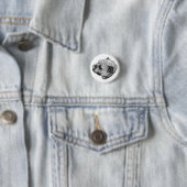 Stabiele Vriendelijke Blik Ronde Button 3,2 Cm (In situ)