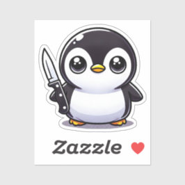 Stabiliteit: Kawaii Penguin Vinyl Sticker