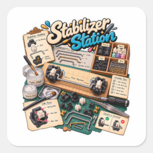 Stabilizer Station Mechanisch Toetsenbord Sticker