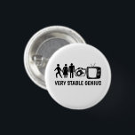STABLE GENIUS Personen Man TV Ronde Button 3,2 Cm<br><div class="desc">Voeg je eigen tekst toe of bewerkt wat er is. Bekijk mijn winkel voor meer! Als je het koopt,  bedankt! Ben zeker om een foto op Instagram van het in actie te delen en me te labels @shoshannahscribbles :)</div>