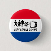 STABLE GENIUS Personen Man TV Ronde Button 3,2 Cm (Voorkant)