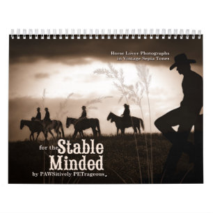 Stable Minded Western Horse Lover 12 maanden Kalender