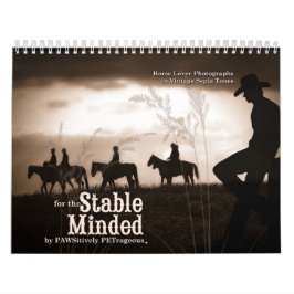 Stable Minded Western Horse Lover 12 maanden Kalender