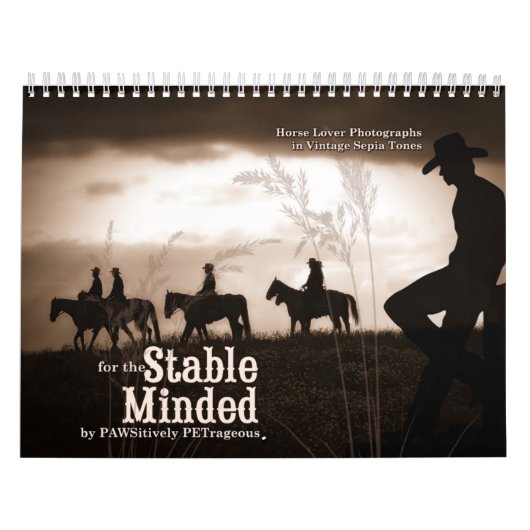 Stable Minded Western Horse Lover 12 maanden Kalender (Hoes)