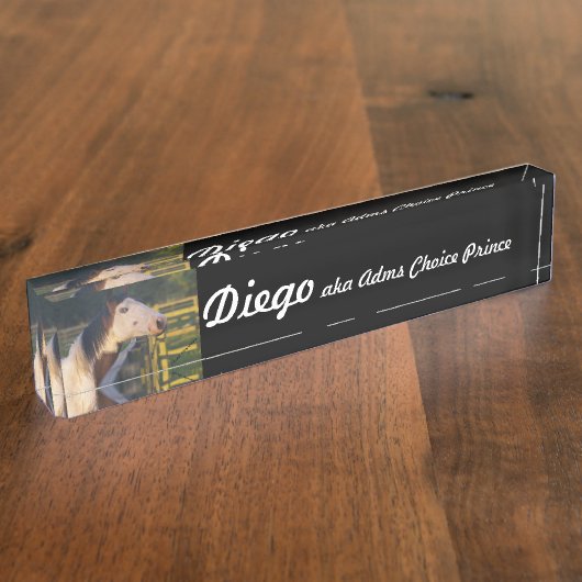 Stable Name Bord Naambordje (Zijkant)