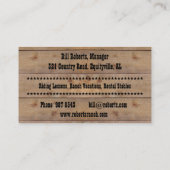 Stable Ranch Visitekaartje (Achterkant)