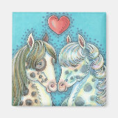 Stablemates Pinto Ponies HORSE MAGNET Square (Voorkant)