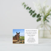 Stables Horse Riding Lessons Visitekaartje (Staand voorkant)