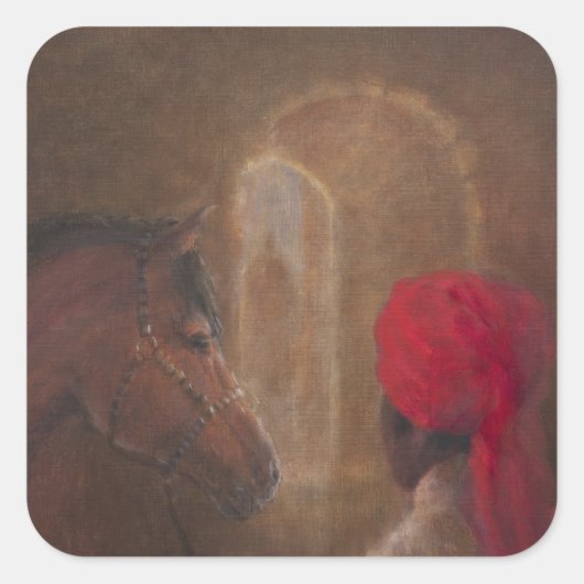 Stables Jodhpur 2014 Vierkante Sticker (Voorkant)