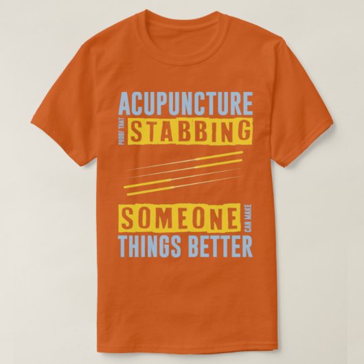 Stabmensen maken dingen beter actueel t-shirt (Design voorkant)