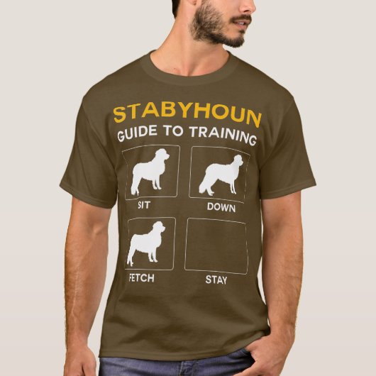 Stabyhoun gids voor het trainen van hond gehoorzaa t-shirt (Voorkant)