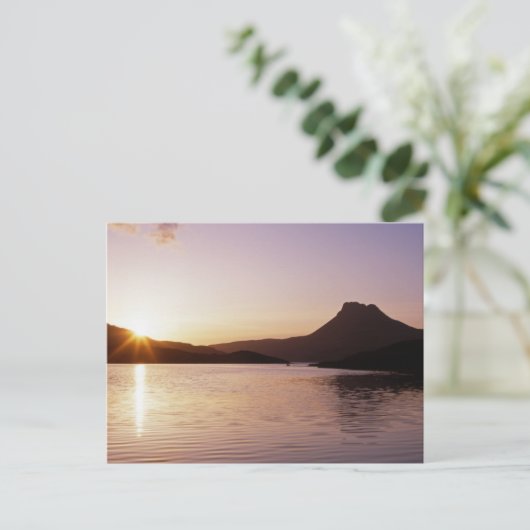 Stac Pollaidh sunset Scotland Briefkaart (Staand voorkant)