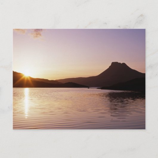 Stac Pollaidh sunset Scotland Briefkaart (Voorkant)