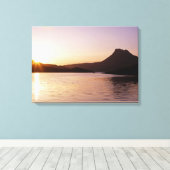 Stac Pollaidh sunset Scotland Canvas Afdruk (Insitu (Houten vloer))