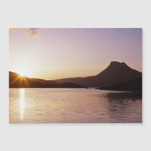 Stac Pollaidh zonsondergang Schotland (Voorkant)