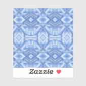 Staccato Blau Abstracte Zachte Pastel Kunst Sticker (Vel)