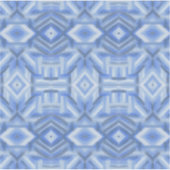 Staccato Blau Abstracte Zachte Pastel Kunst Sticker (Voorkant)