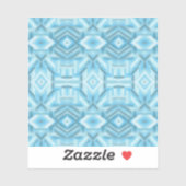Staccato Lichtblauw Abstracte Zachte Pastel Kunst Sticker (Vel)