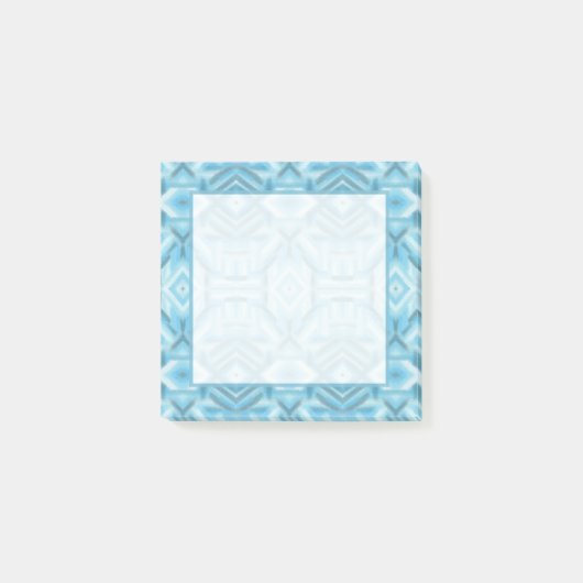 Staccato Lichtblauwe Abstracte Zachte Pastel Kunst Post-it® Notes (Voorkant)