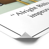 Staccato Touch Piano Lesson Stove Cartoon Poster (Hoek)