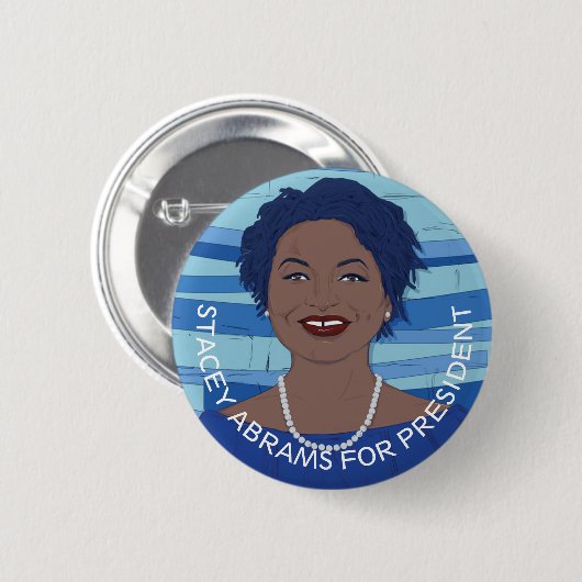 Stacey Abrams 2020 Ronde Button 5,7 Cm (Voorkant /achterkant)