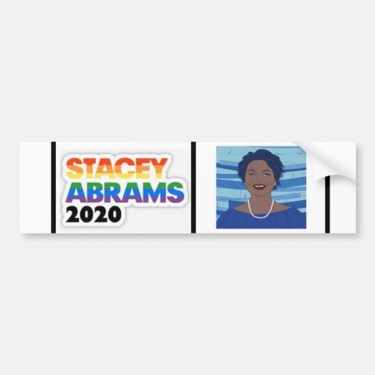 Stacey Abrams Bumpersticker (Voorkant)
