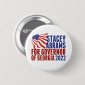 Stacey Abrams for Governor Georgia Election Ronde Button 5,7 Cm (Voorkant /achterkant)
