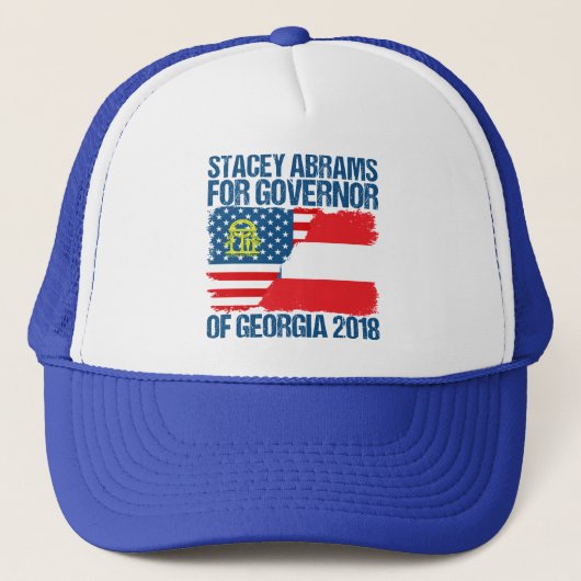 Stacey Abrams for Governor of Georgia 2018 Trucker Pet (Voorkant)