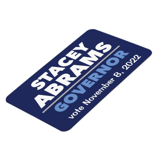 Stacey Abrams Gouverneur van de auto magneet met d (Linkerzijde)