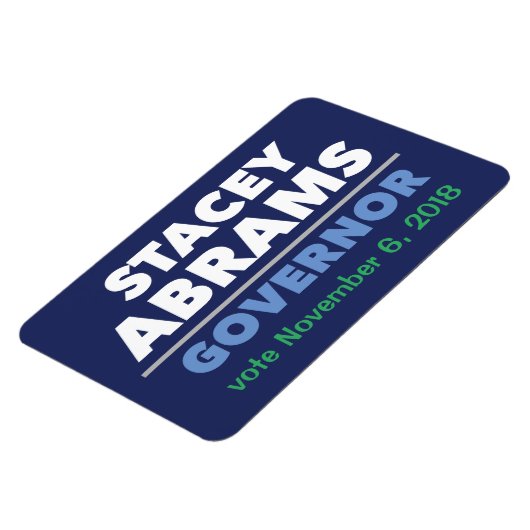Stacey Abrams Gouverneur van de auto magneet met d (Linkerzijde)