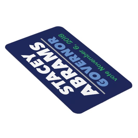 Stacey Abrams Gouverneur van de auto magneet met d (Rechterzijde)