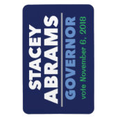 Stacey Abrams Gouverneur van de auto magneet met d (Verticaal)