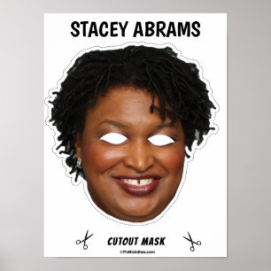 STACEY ABRAMS Halloween Masker Poster