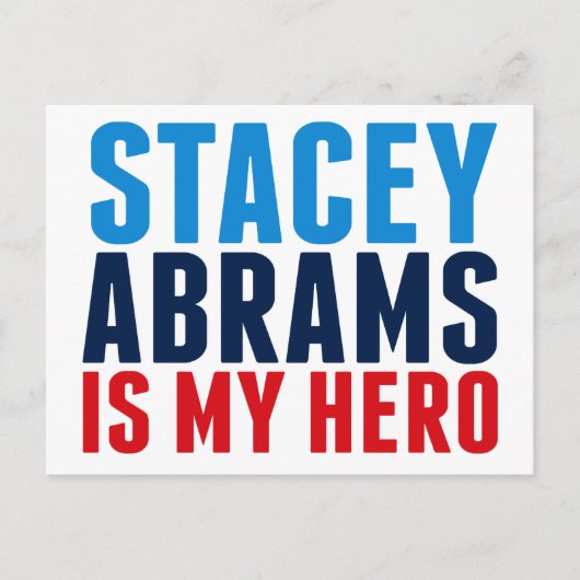 Stacey Abrams is My Hero Briefkaart (Voorkant)