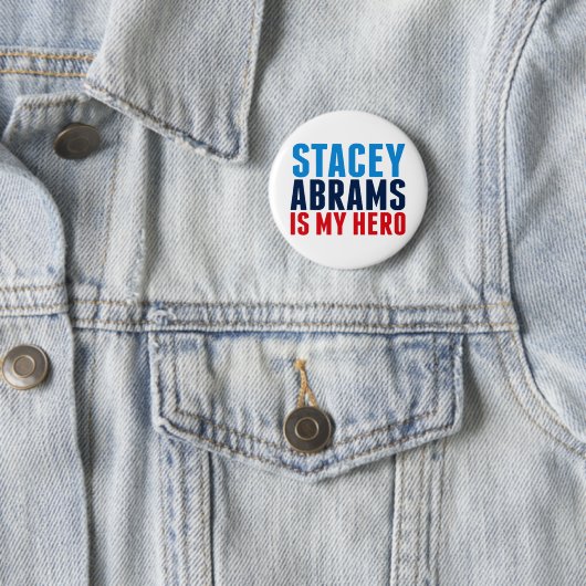 Stacey Abrams is My Hero Ronde Button 5,7 Cm (In situ)