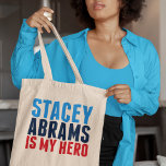 Stacey Abrams is My Hero Tote Bag<br><div class="desc">Stacey Abrams is mijn Hero. Hartelijk dank, de Georgisch-democraat Stacey Abrams, voor het feit dat ze zoveel mensen op Biden Harris hebben laten stemmen om bij de verkiezingen van 2020 de overwinning van de democratische partij te behalen. Ze is een sterk model voor de rol van zwarte vrouwen voor kleine...</div>