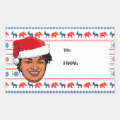 STACEY ABRAMS Kerstmis Rechthoekige Sticker (Voorkant)