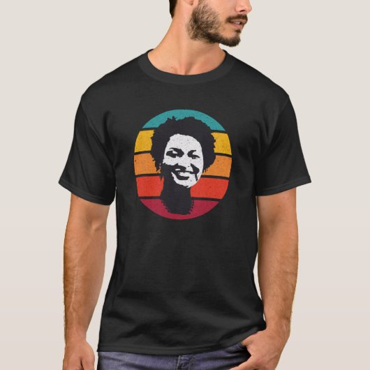 Stacey Abrams Progressive Georgia Retro T-shirt (Voorkant)