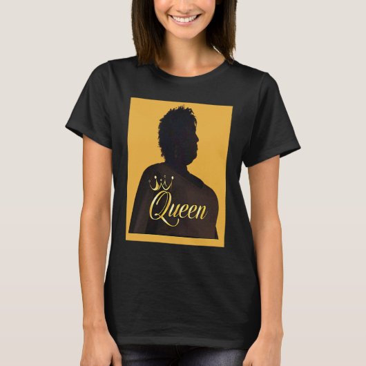 STACEY ABRAMS QUEEN Burgerrechten Georgië Runoff F T-shirt (Voorkant)