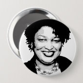 Stacey Abrams Ronde Button 4,0 Cm (Voorkant /achterkant)