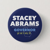 Stacey Abrams supporter - stem GA! Ronde Button 5,7 Cm (Voorkant)