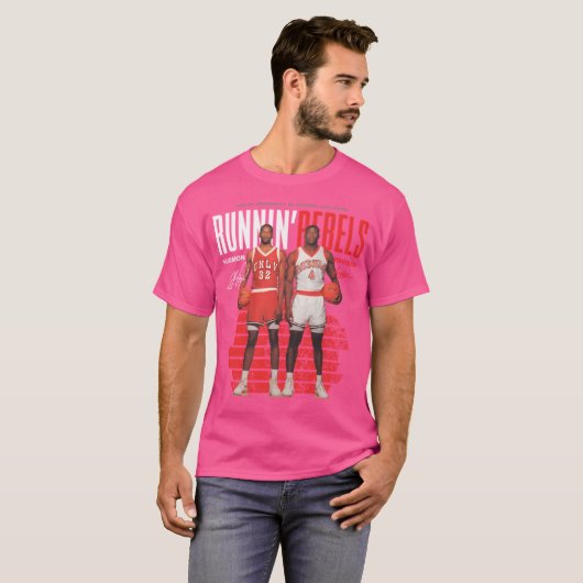 Stacey Augmon Larry Johnson Unlv T-shirt (Voorkant volledig)