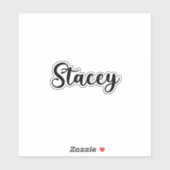 Stacey Naam - Handgeschreven kalligrafie Sticker (Vel)