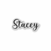 Stacey Naam - Handgeschreven kalligrafie Sticker (Voorkant)
