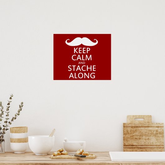 Stache Along Poster (Keuken)