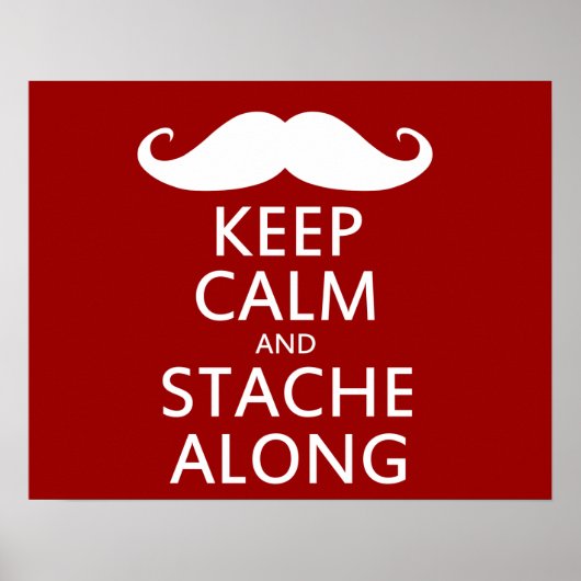 Stache Along Poster (Voorkant)
