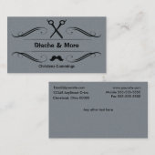 Stache en meer Barbershop-Visitekaartje Visitekaartje (Voorkant / Achterkant)